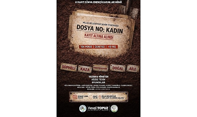 Dosya No: Kadın – Kayıt Altına Alındı: 8 Mart’ta Sahnede Umudu ve Mücadelesi