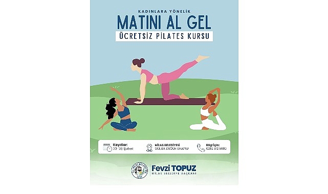 Güllük’te Kadınlar İçin Ücretsiz Pilates Kursu Başlıyor: Sağlık ve Sosyal Bağlar İçin Birlikte Hareket