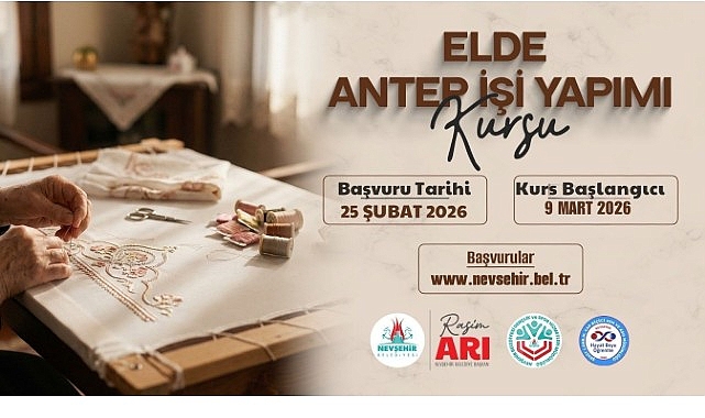 Kapadokya Eğitim Merkezi’nde Elde Antep İşi Yapımı Kursu Başvuruları Başladı ve Uygulamalı Eğitimler 9 Mart’ta Başlıyor