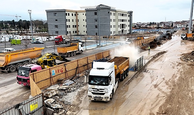 Körfezray Metro projesinde güvenli ve temiz şantiye çıkışları için özel araç yıkama sistemi