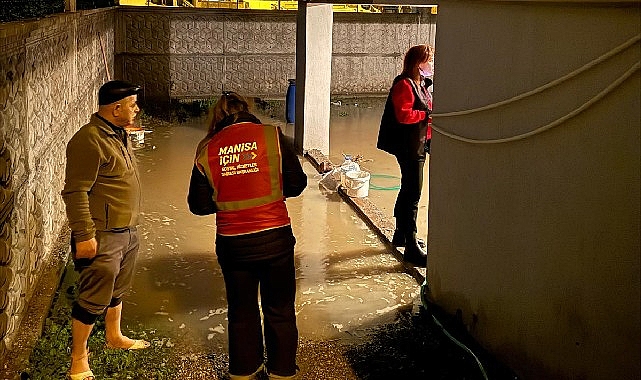 Manisa’da Yağış Sonrası Hasar Tespit ve Nakdi Destek Uygulamaları