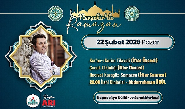 Nevşehir Ramazan Programında Abdurrahman Önül Konseri ve Çocuk Etkinlikleri