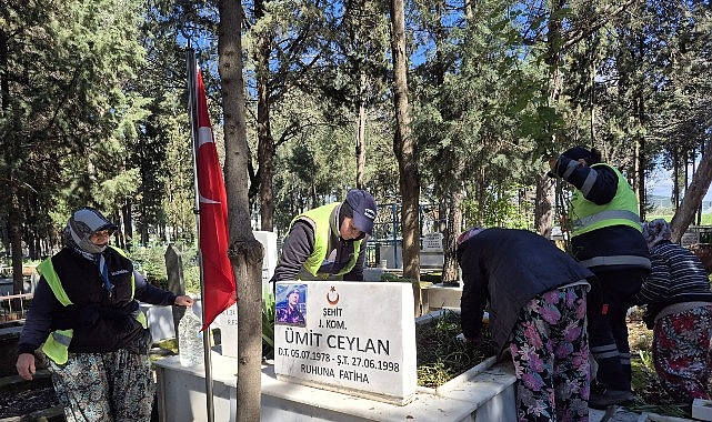 Torbalı Şehitliklerinde Yağış Sonrası Bakım Seferberliği ve Anma Mesajı