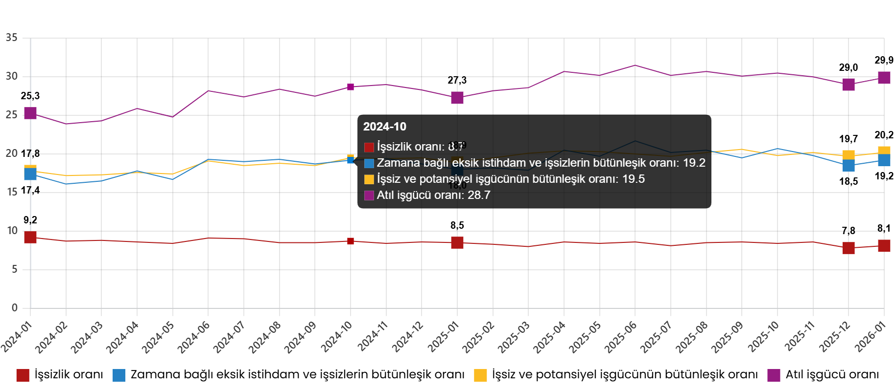 Türkiye İstihdam ve İşgücü Göstergeleri: Ocak 2026 Mevsimsel Düzeyde Dengelenen Güncel Veriler