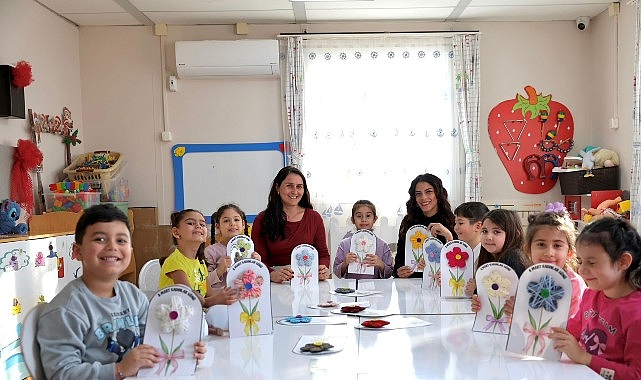 Didim Belediyesi Kreş ve Gündüz Bakımevi’nde Kadınlar Günü İçin Renkli ve Anlamlı Çalışmalar