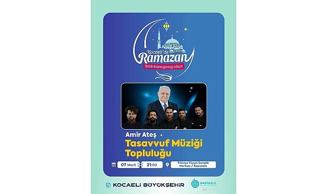Ramazan gecesinde Başiskele’de Tasavvuf Müziğiyle anlamlı bir konser