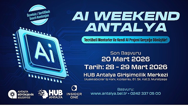 AI Weekend Antalya 2026: Üretime Odaklı Yapay Zeka Etkinliği