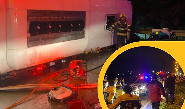 İzmir İstikametine Giden Otobüs Balıkesir’de Kaza Yaptı: Acı Bilanço (3 Ölü, 26 Yaralı)