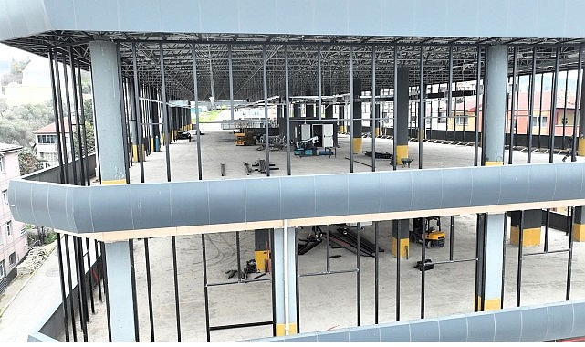 Dilovası Belediyesinin Hizmet Binası İçin Yeniden Tasarlanan Katlı Otopark Projesi