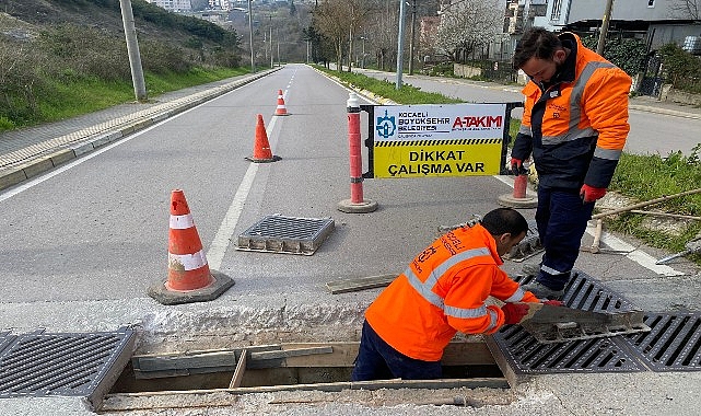 Kentin Mazgalları İçin Düzenli Temizlik ve Onarım Çalışmaları ile Yağış Etkileri Azaltılıyor