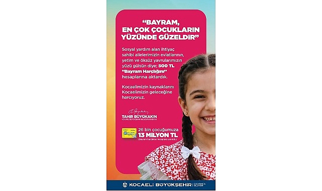 Kocaeli’de Bayram Sevincini Paylaşan Büyükşehir Uygulaması