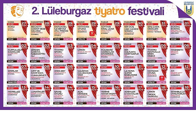 Lüleburgaz’da 2. Tiyatro Festivali Başlıyor: Halil Sezai ‘Koku’ ile perde açılıyor