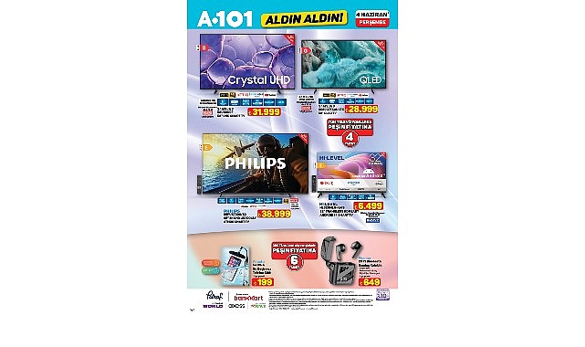 A101’de Teknoloji ve Ev Ürünlerinde Mobilite ve Eğlenceye Özel Fiyatlar – 4 Haziran