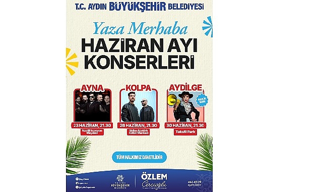 Aydın’da Yaza Merhaba Konserleri Başlıyor: Ücretsiz Müzik Ziyafeti Şehri Sardı
