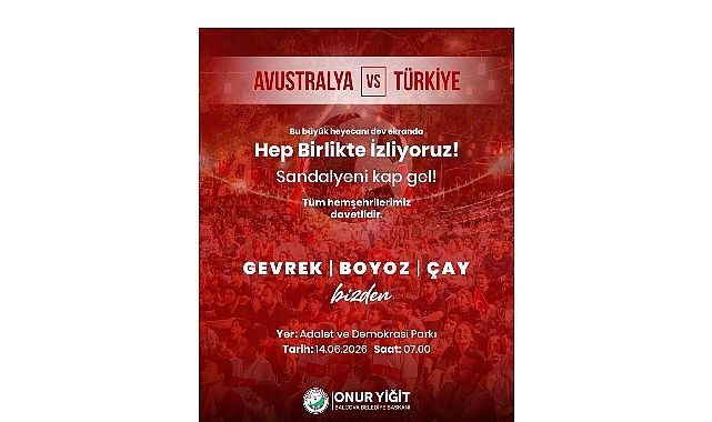 Balçova’da Milli Heyecanı Dev Ekranda Yaşayın: Australia Maçı İçin Büyük Buluşma