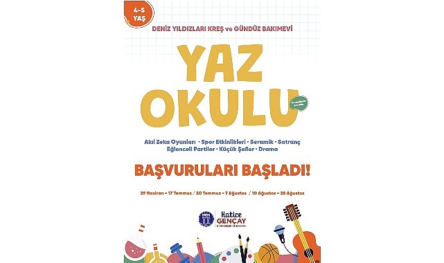 Didim Deniz Yıldızları Kreş Yaz Okulu 4-5 Yaş Programı Başvuruları Başladı