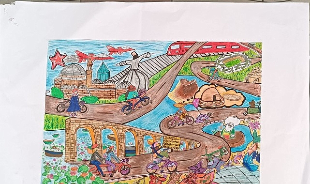 Konya, 2026 Avrupa Bisiklet Başkenti İçin Resim Yarışması Sonuçları Açıklandı