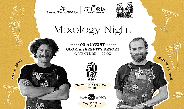 Gloria Serenity Resort’ta Panda & Sons Mixology Night: Türkiye’de Yazın Öncü Kokteyl Deneyimi