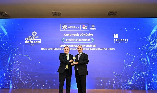 İzmir Bakırçay Üniversitesi Enerji Verimliliği ve Sürdürülebilir Kampüs Projesi Üçüncülükle Taçlandı