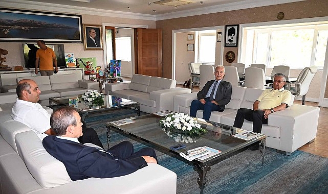 Kemer Belediye Başkanı Topaloğlu ve ATSO Başkanı Hacısüleyman’ın Verimli Görüşmesi
