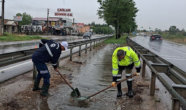 Kocaeli’de Kuvvetli Yağış Sonrası Teyakkuz: Tüm Birimler Koordineli Saha Çalışması
