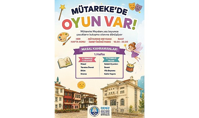 Mütareke’de Oyun Var: Mudanya’da Yaz Boyunca Çocuklar İçin Atölye ve Oyun Programı