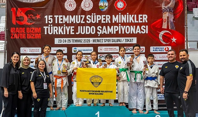 Tokat’ta Konya Büyükşehir Belediyespor’un Minik Judocuları 8 Madalya ile Döndü