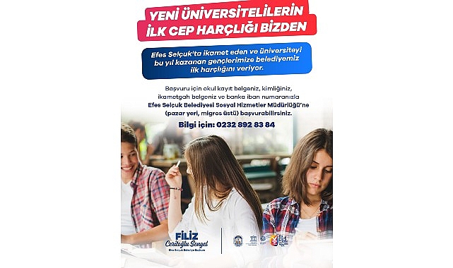 Efes Selçuk Belediyesi’nden Gençlere İlk Cep Harçlığı: Üniversiteye Başlayanlara Destek