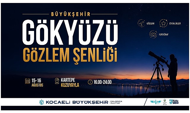 Gökyüzü Gözlem Şenliği: Yıldızlarla Buluşan İki Gün Kartepe Kuzuyayla’da