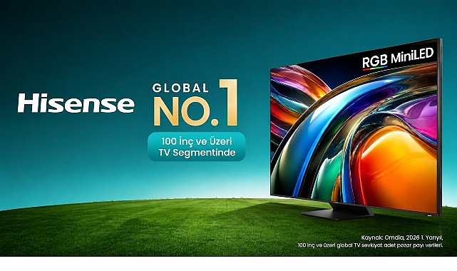 Hisense 2026: H1’de 100+ İnç TV Sevkiyatında Liderliğe Ulaşan Küresel Marka