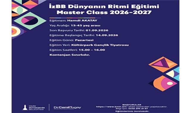 İzmir Belediyesi Müzik ve Sahne Eğitimleri İçin Son Başvuru Tarihleri ve Program Özeti