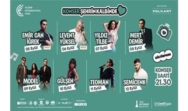 İzmir Enternasyonal Fuarı 95. Yıl Çim Konserleriyle Sona Erdi: Ücretsiz ve Eşsiz Müzik Şöleni