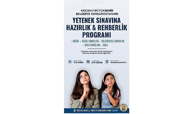 Kocaeli Büyükşehir Belediye Konservatuvarı’nun Hazırlık ve Rehberlik Programıyla Yeteneğe Yolculuk