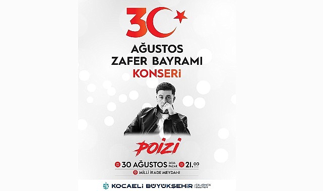 Kocaeli’de Büyük Zafer Çifte Konserle Kutlanıyor: 29-30 Ağustos Etkinlik Programı