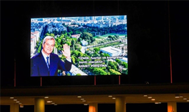 LED Ekranda Piriştina’nın İzmir Vizyonu: Fuar ve Kongre Şehri Hedefi Yeniden Vurgulanıyor