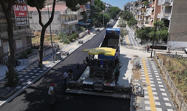 Salihli Şüheda, Ferah, Çiçek ve Park Caddelerinde Sıcak Asfalt Yol Çalışması Başladı