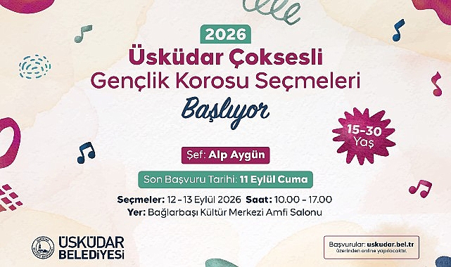 Üsküdar Çoksesli Gençlik Korosu 2026-2027 Sezonu İçin Yeni Katılımcılar Aranıyor