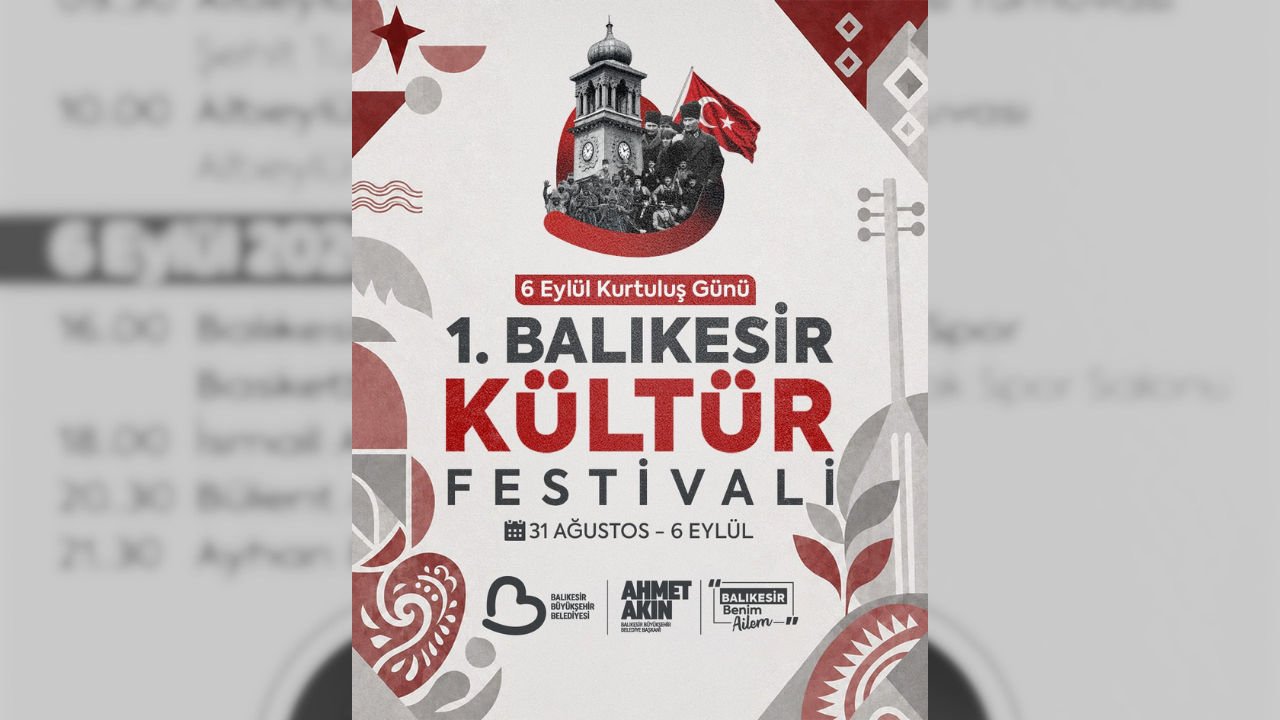 Balıkesir’in Kurtuluş Coşkusu Kültür Festivali İle Taçlanıyor