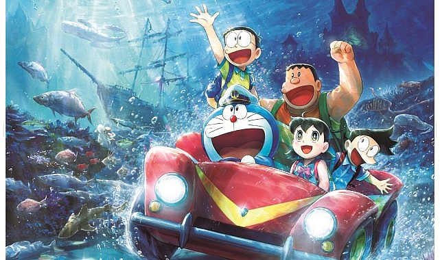 Doraemon ve arkadaşları Denizaltı Macerasının Sırlarını Çözmeye Hazır