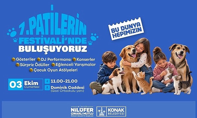 Konak Belediyesi 7. Patilerin Festivali 3 Ekim’de Başlıyor