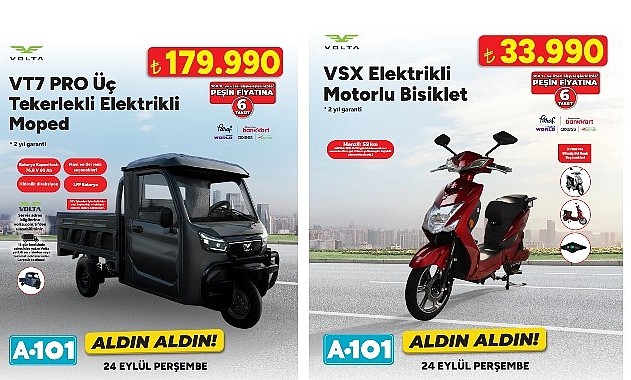 A101’in 24 Eylül Kampanyası: Elektrikli Moped ve Teknolojik Ürünlerde Yeni Fiyatlar