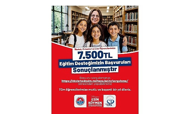 “Okul Arkadaşım Maltepe” projesinde burs sonuçları açıklandı