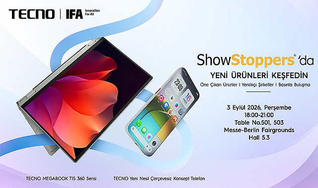 TECNO’nun IFA ShowStoppers® 2026’da Sınırları Zorlayan Yenilikleri: 0 Mm Çerçeve Telefon ve MEGABOOK 360 Pro ile Tonino Lamborghini Koleksiyonu