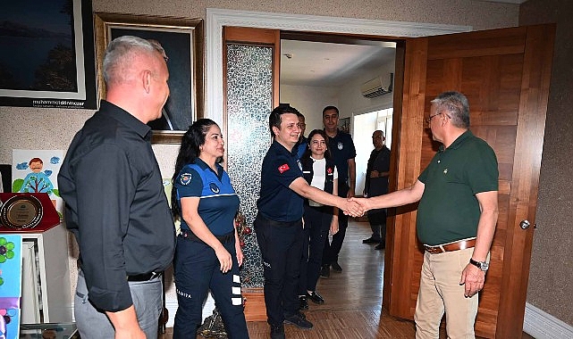 Zabıta Haftası Ziyareti: Başkan Topaloğlu ve Kurtoğlu’ndan Vatandaşa Vefa Mesajı
