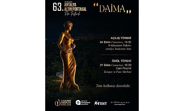 63. Antalya Altın Portakal Film Festivali İçin Geri Sayım Başladı