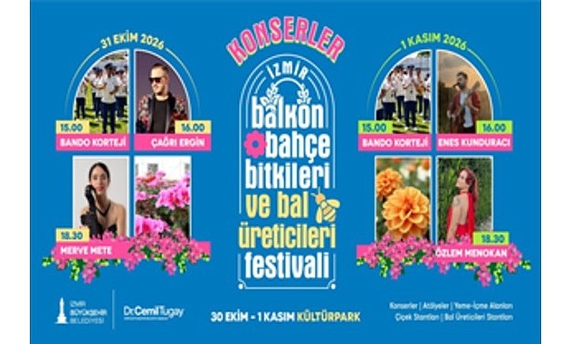 Kültürpark’ta 4. Balkon-Bahçe Bitkileri ve Bal Üreticileri Festivali başlıyor