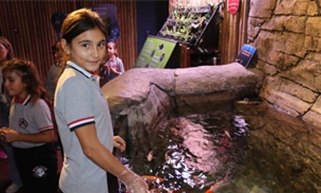 İzmirli öğrenciler Funtastic Aquarium’da su altı dünyasını keşfetti