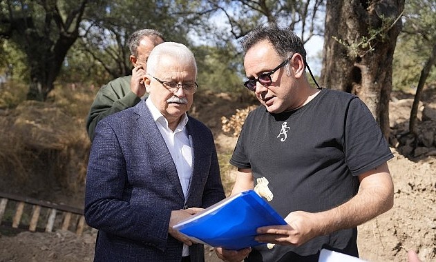Burhaniye Belediye Başkanı Deveciler, Ören’deki kazı çalışmalarını inceledi